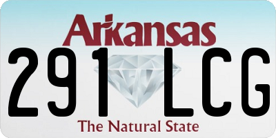 AR license plate 291LCG