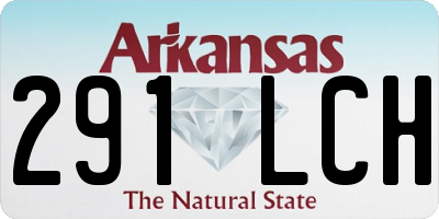 AR license plate 291LCH