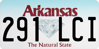 AR license plate 291LCI