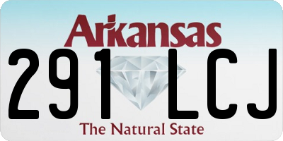 AR license plate 291LCJ