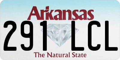 AR license plate 291LCL