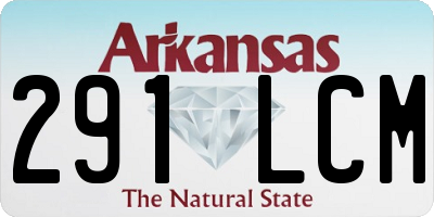 AR license plate 291LCM