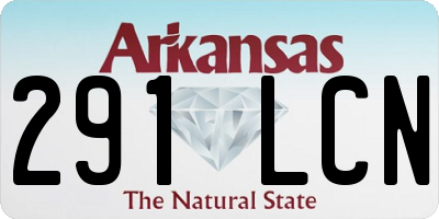 AR license plate 291LCN