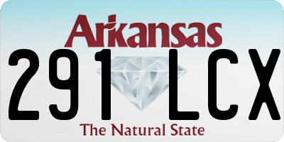 AR license plate 291LCX