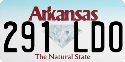 AR license plate 291LDO