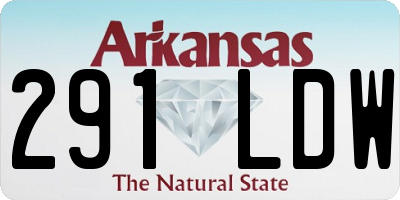 AR license plate 291LDW