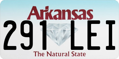AR license plate 291LEI