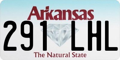 AR license plate 291LHL