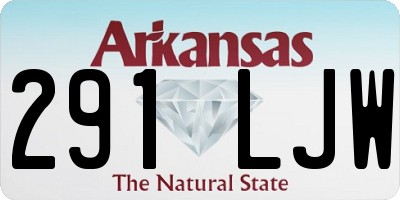 AR license plate 291LJW