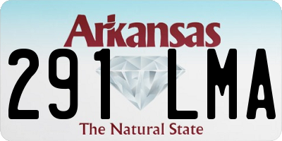 AR license plate 291LMA