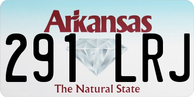 AR license plate 291LRJ