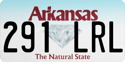 AR license plate 291LRL