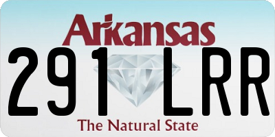 AR license plate 291LRR