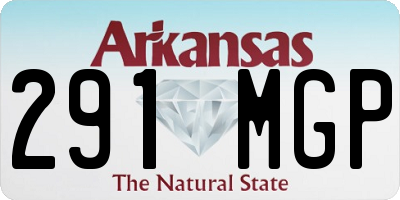 AR license plate 291MGP