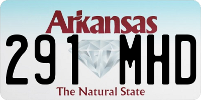 AR license plate 291MHD