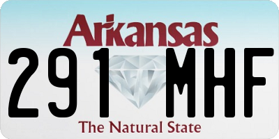AR license plate 291MHF