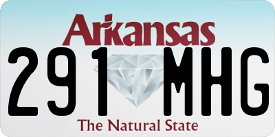 AR license plate 291MHG