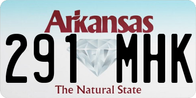 AR license plate 291MHK