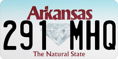 AR license plate 291MHQ