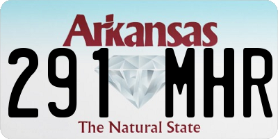 AR license plate 291MHR