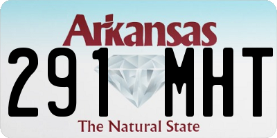 AR license plate 291MHT