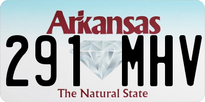 AR license plate 291MHV