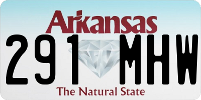 AR license plate 291MHW