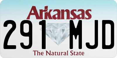 AR license plate 291MJD