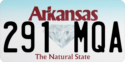 AR license plate 291MQA