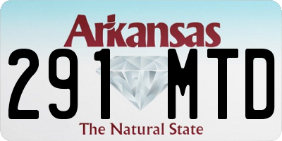 AR license plate 291MTD