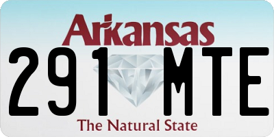 AR license plate 291MTE