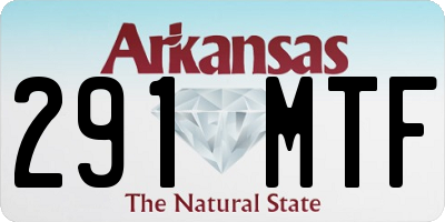 AR license plate 291MTF