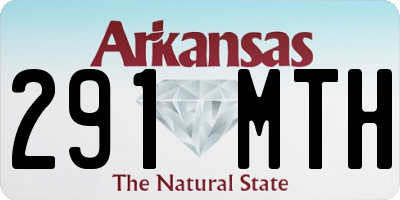 AR license plate 291MTH