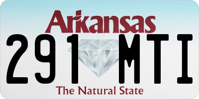 AR license plate 291MTI