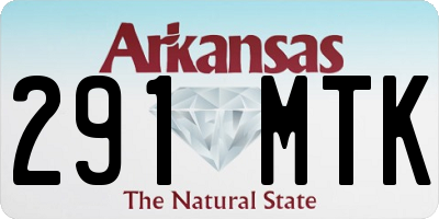 AR license plate 291MTK