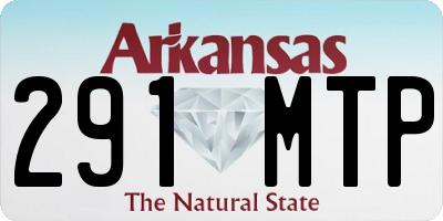 AR license plate 291MTP