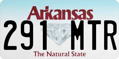 AR license plate 291MTR