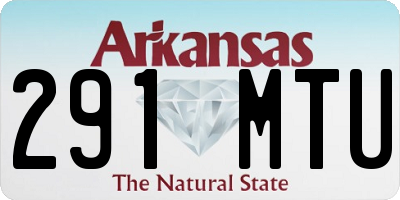 AR license plate 291MTU