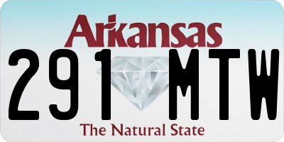 AR license plate 291MTW