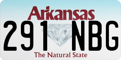 AR license plate 291NBG