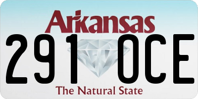 AR license plate 291OCE
