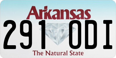 AR license plate 291ODI