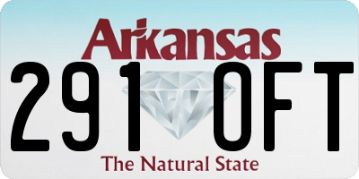 AR license plate 291OFT