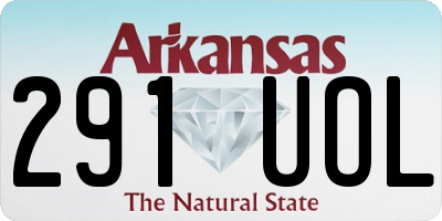 AR license plate 291UOL