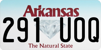 AR license plate 291UOQ