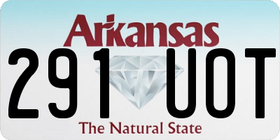 AR license plate 291UOT