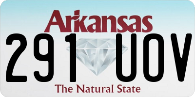 AR license plate 291UOV