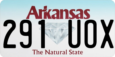 AR license plate 291UOX