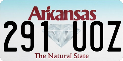 AR license plate 291UOZ