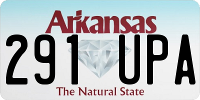 AR license plate 291UPA
